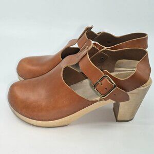 BRYR - "Emma" T-Strap Clogs- Color: Whiskey
- Size: US 10- Condition: Good Used
